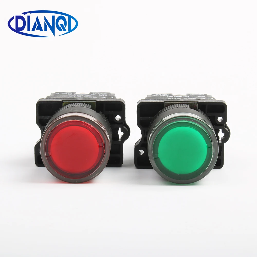 XB2-EW3361 XB2-EW3462 1NO/1NC Momentary self-Reset red/green 1direct type illuminated push button switch 22mm