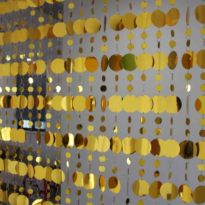 Gold sequin curtains interior home decoration supplies children\'s room cartoon door curtains cafe partition decoration
