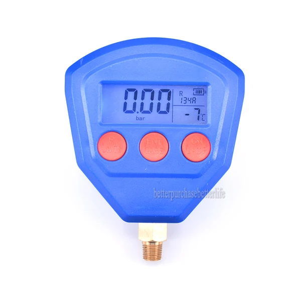 R22 R410 R407C R404A R134A Air Conditioner Refrigeration Vacuum Medical Equipment Battery-Powered Digital Pressure Gauge