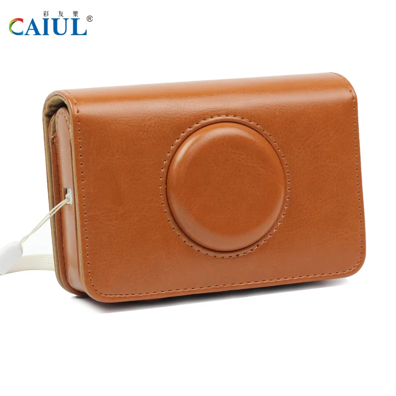 CAIUL Case for Polaroid Snap Touch Instant Print Digital Camera PU Leather Bag with Selfie Mirror Function