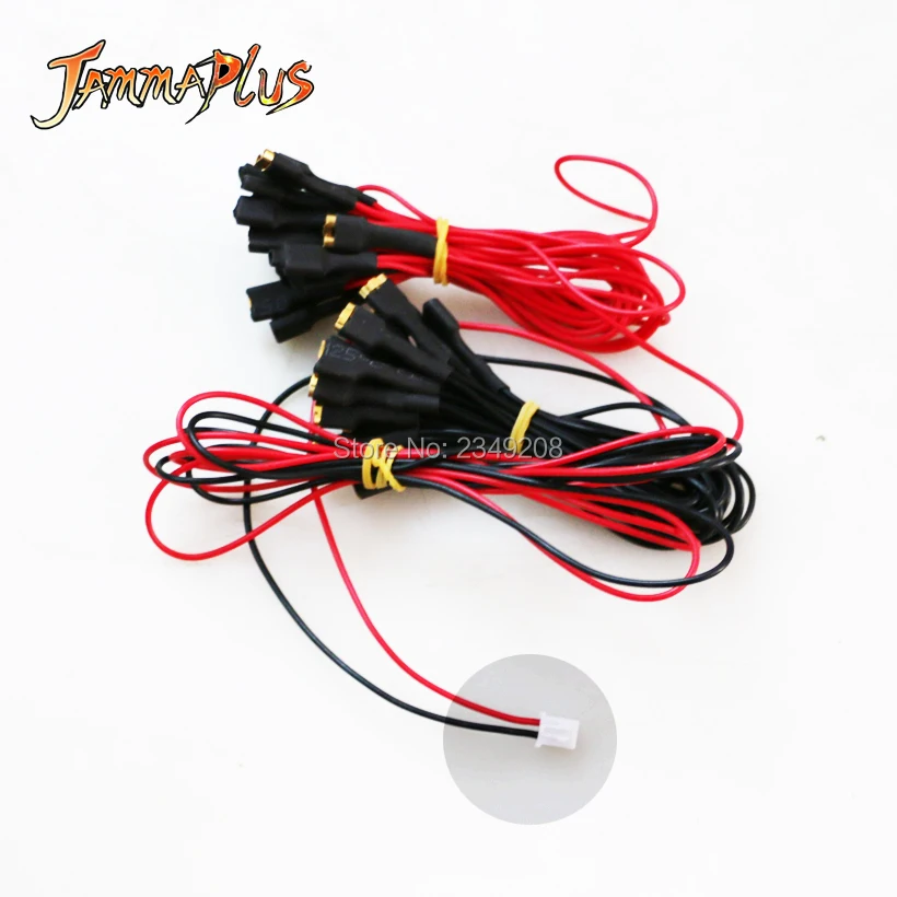 Arcade illuminate push button cable 5V/ 12v led lamp cable 6.3mm terminal and 2Pin  wire harness