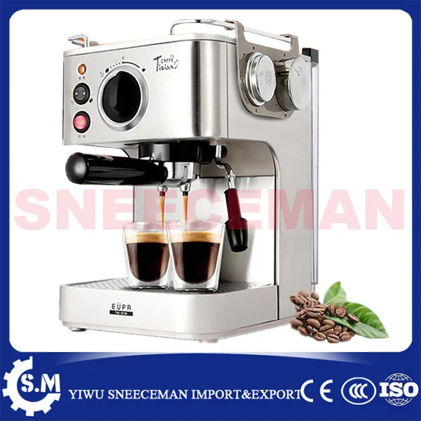 professional semi- automatic household coffee making machines stainless steel steam coffee pot milk coffee machine