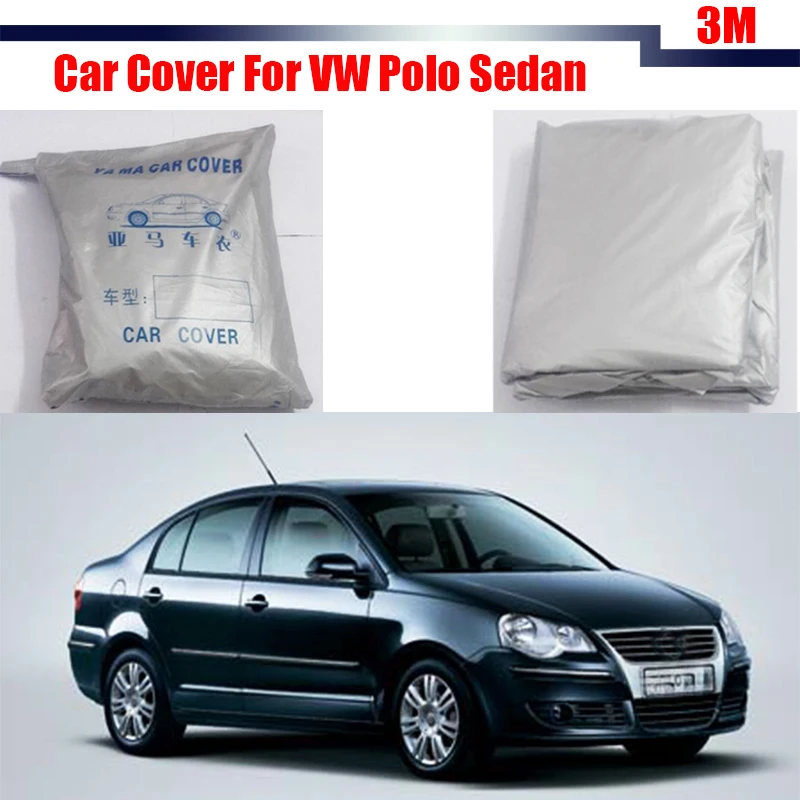 

Cawanerl Car Cover Outdoor Anti UV Sun Shield Rain Snow Resistant Protector Cover For Volkswagen Polo Sedan