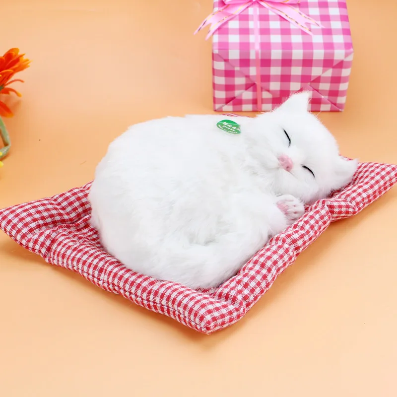 Electric plush toy cat  Birthday gifts for girls  Newborn gift  Indoor ornament A006