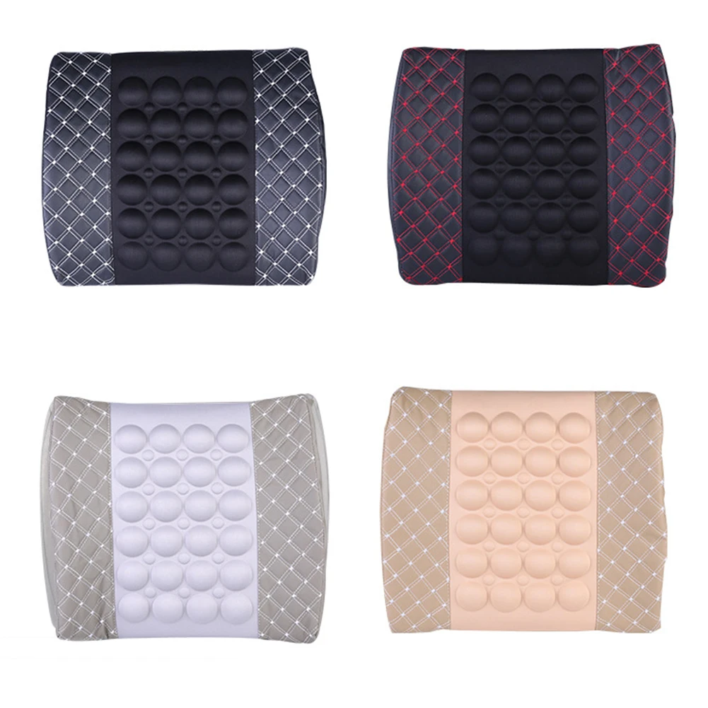 Car Electric Massage Cushion Vehicle Seat Back Waist Support Lumbar Pad Massager