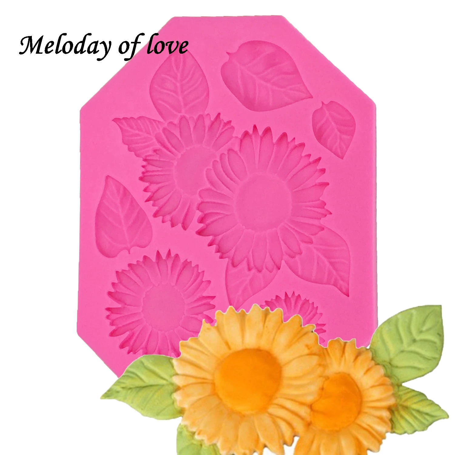 

1Pcs DIY Sunflower Silicone molds flower soap mold chrysanthemum silicone molds silica gel die 3D Aroma stone moulds T1256