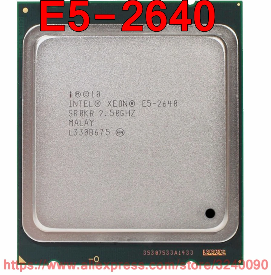 Intel Xeon CPU E5-2640 SR0KR 2.5GHz 6-Core 15M LGA2011 E5 2640 processor free shipping speedy ship out