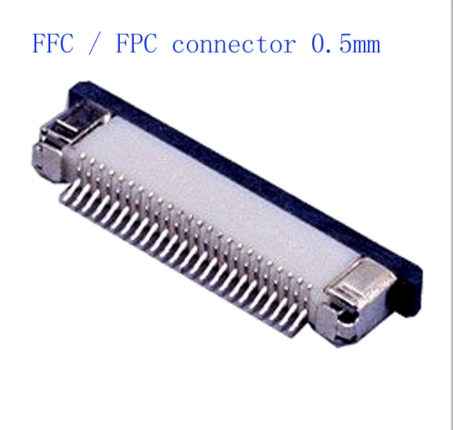 50pcs FFC / FPC connector 0.5mm 4 Pin 5 6 7 8 10 12 14 16 18 20 22 24 26 28 30P Drawer Type Ribbon Flat Connector Top Contact