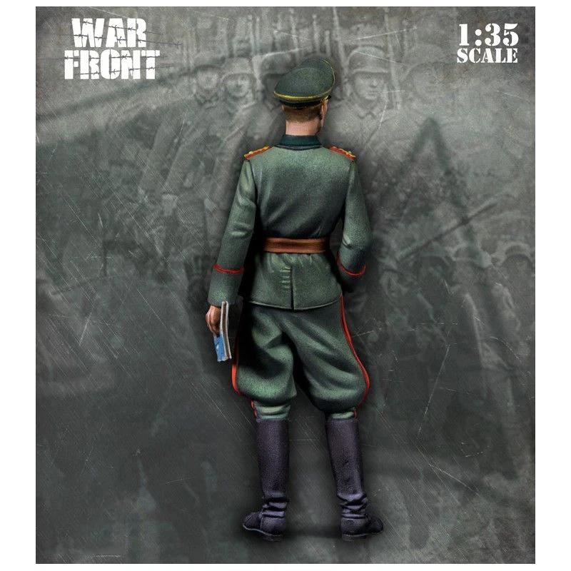 Unpainted Kit 1/35 ancient officer front in winter figure Historical resin Resin Figure miniature garage kit