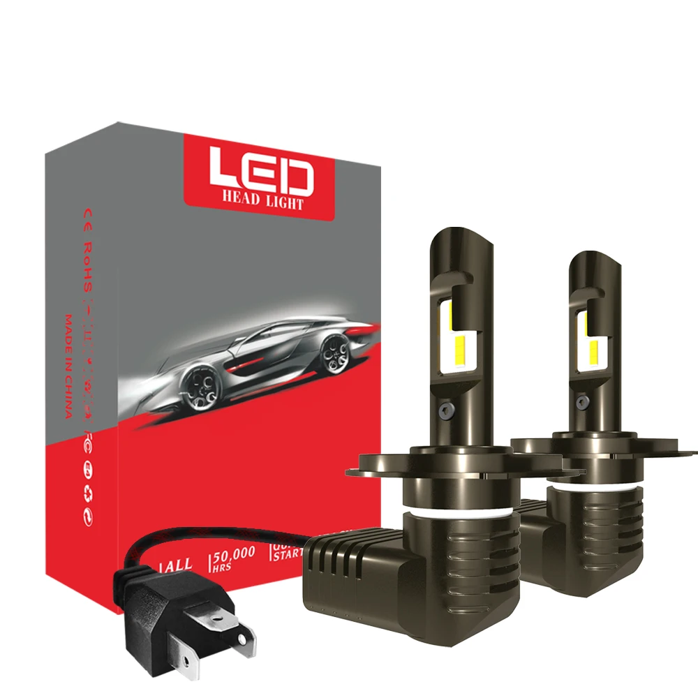 

Новинка, 2 шт., 12000lm, светодиодная фара s, h7 LED lamp 9005, 9006, H4 LED car головного светильник, H8/H9/H11 Автомобильный свет 12 В 24 В