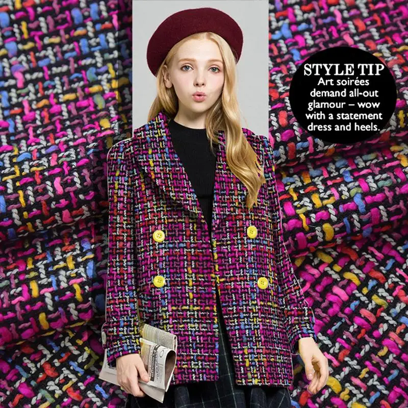 2018 Luxury fashion Wholesale fashion week Suit fabric for sewing lady or man suit material the fabrics of camouflage materials