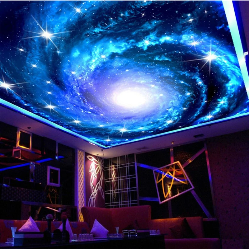 

beibehang galaxy large star sky photo wall paper for walls 3 d bedroom venue papel de parede 3D mural wallpaper for living room