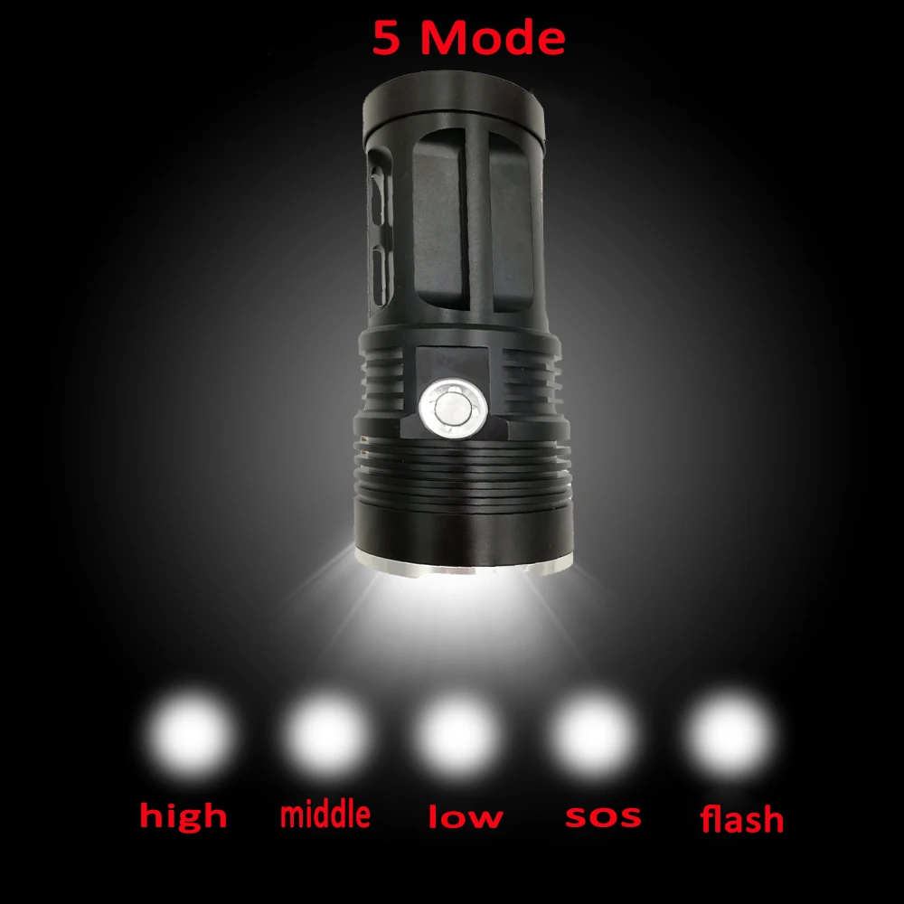 5 modos 14000lm 3/4/5/6/7/8/9/10/11/12/13/14 x xml t6 led de alumínio lanterna ao ar livre noite lâmpada tocha luz acampamento
