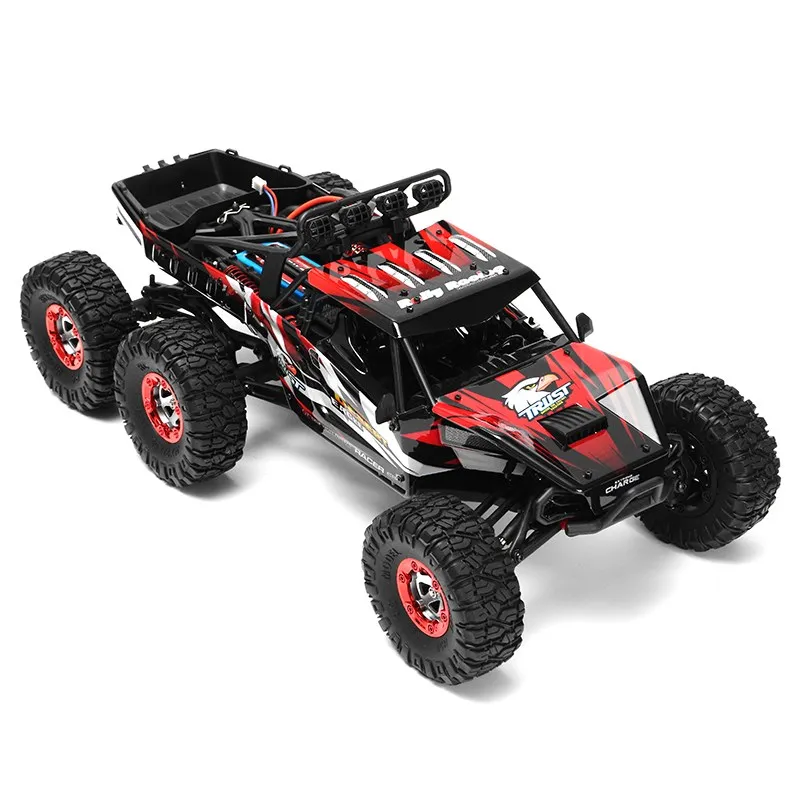 Feiyue FY06 FY-06 1:12 RC Car 2.4GHz 6WD 60KM/HRC Off-road Desert Truck RTR LED Lights Metal Shock Absorber VS FY03 144001