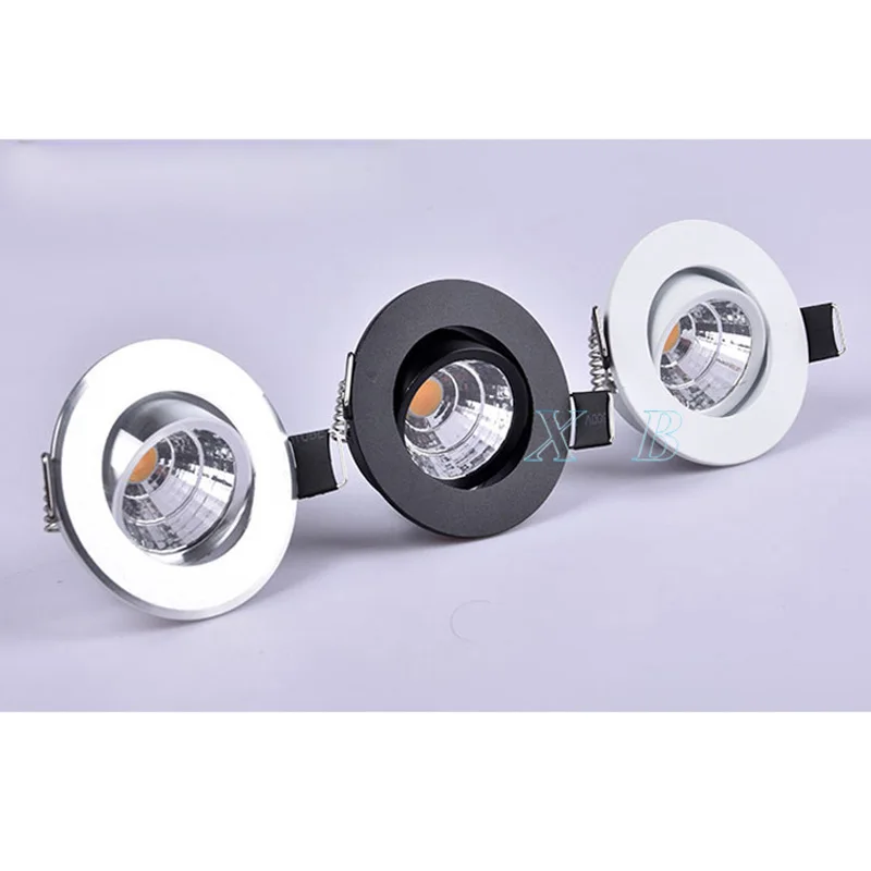 3W 5W punktowe reflektory LED Mini led sufitowe lampy halogeny AC85-265V lampa wbudowana żarówki do szafki licznik prezentacja oświetlenie domu