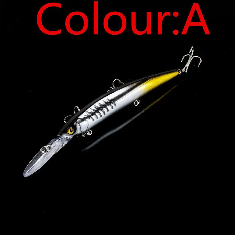 1pcs  Crankbait Wobblers Hard fishing lures 13cm 15g swimbait jointed bait minnow 5 different colors crank minnow bait FA-206