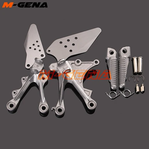 Передние Подножки, подножки, педали, кронштейн для KAWASAKI ZX6R ZX-6R 2005-2008 05 06 07 08 ZX636 2005-2006 05 06 мотоцикл