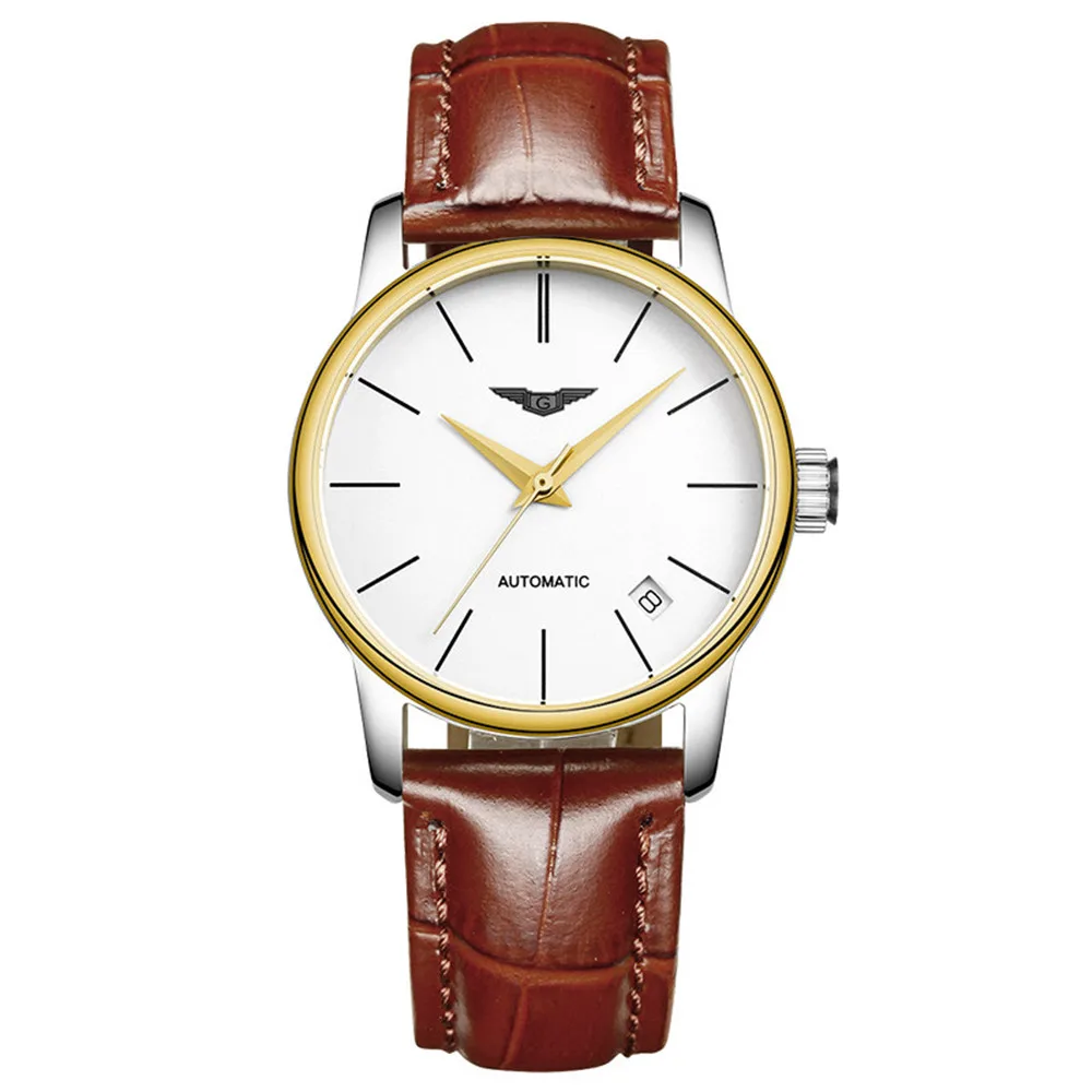 

Montre Femme GUANQIN Ladies Watches Top Brand Women Fashion Steel Leather Automatic Mechanical Self-wind Watch Relogio Feminino