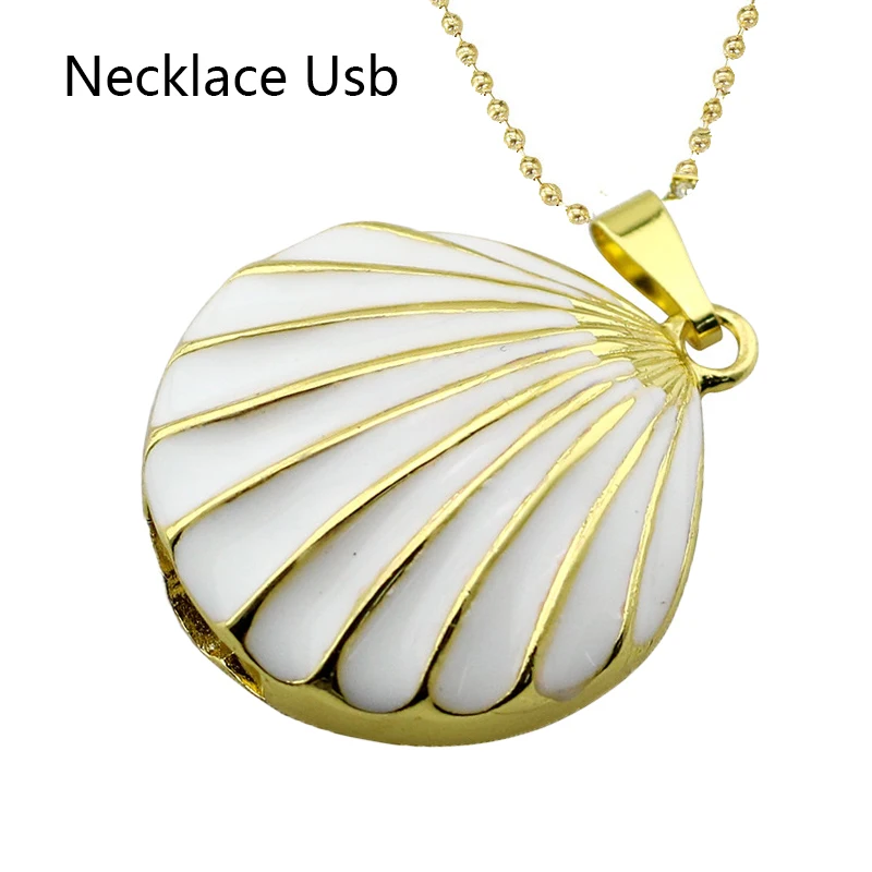 Реальный Ёмкость с украшением в виде кристаллов в виде ракушки кулон с бриллиантами флэш-память Usb флэш-накопители Usb 64GB ожерелье usb-накопитель, карта памяти, 8 Гб оперативной памяти, 16 Гб встроенной памяти, 32 GB Оперативная память для хранения