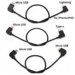 FPV Micro USB to Lighting/type C/Micro USB OTG Data Cable for IPhone iPad DJI Osmo Pocket Adapter Spark/MAVIC Pro 2 Air Control