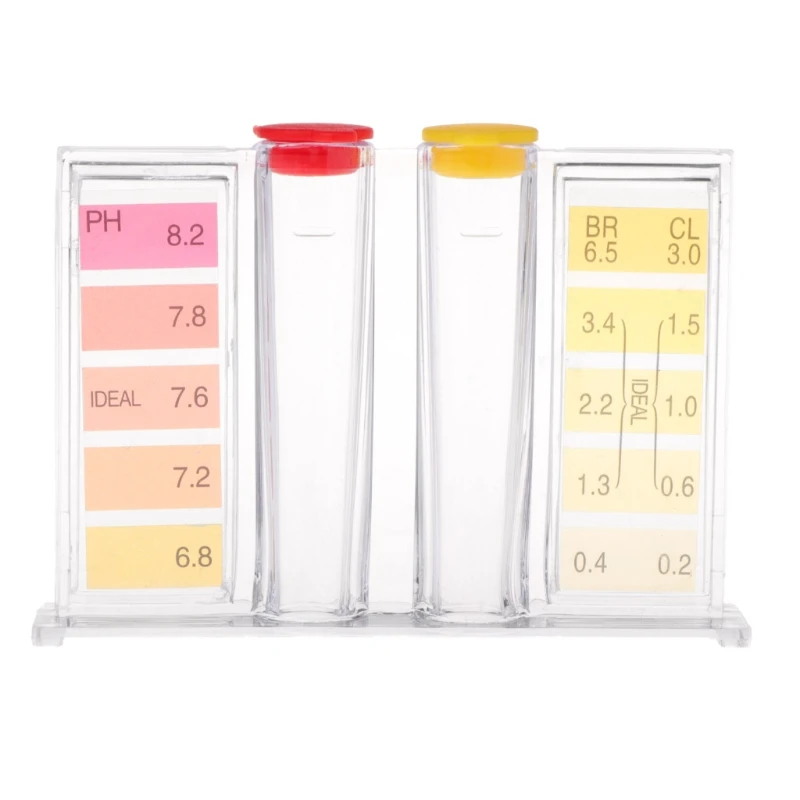 1Set di PH Cloro Kit per il Test di Qualità Dell'acqua Tester Hydrotool Acquario Tester Piscina di Coltura Idroponica Acquario Accessori