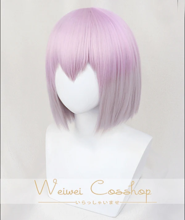 SSSS.GRIDMAN Shinjo Akane Shinjou Short Purple Ombre Heat Resistant Hair Cosplay Costume Wig + Track + Wig Cap