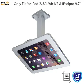 Fit for iPad POS Wall Mount Stand Desktop with Security Lock specialized frame housing Anti-Theft holder for ipad Air Pro 9.7