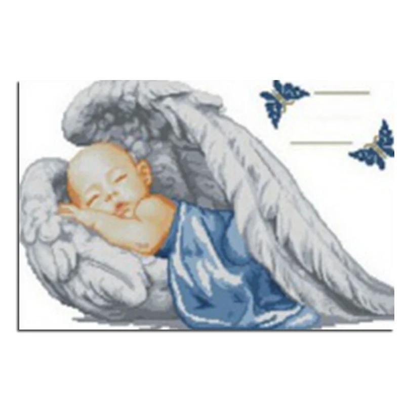 Angel Baby 20x30cm Full drill diamond embroidery 3d diamond cross stitch fashion diamond mosaic pictures of rhinestones