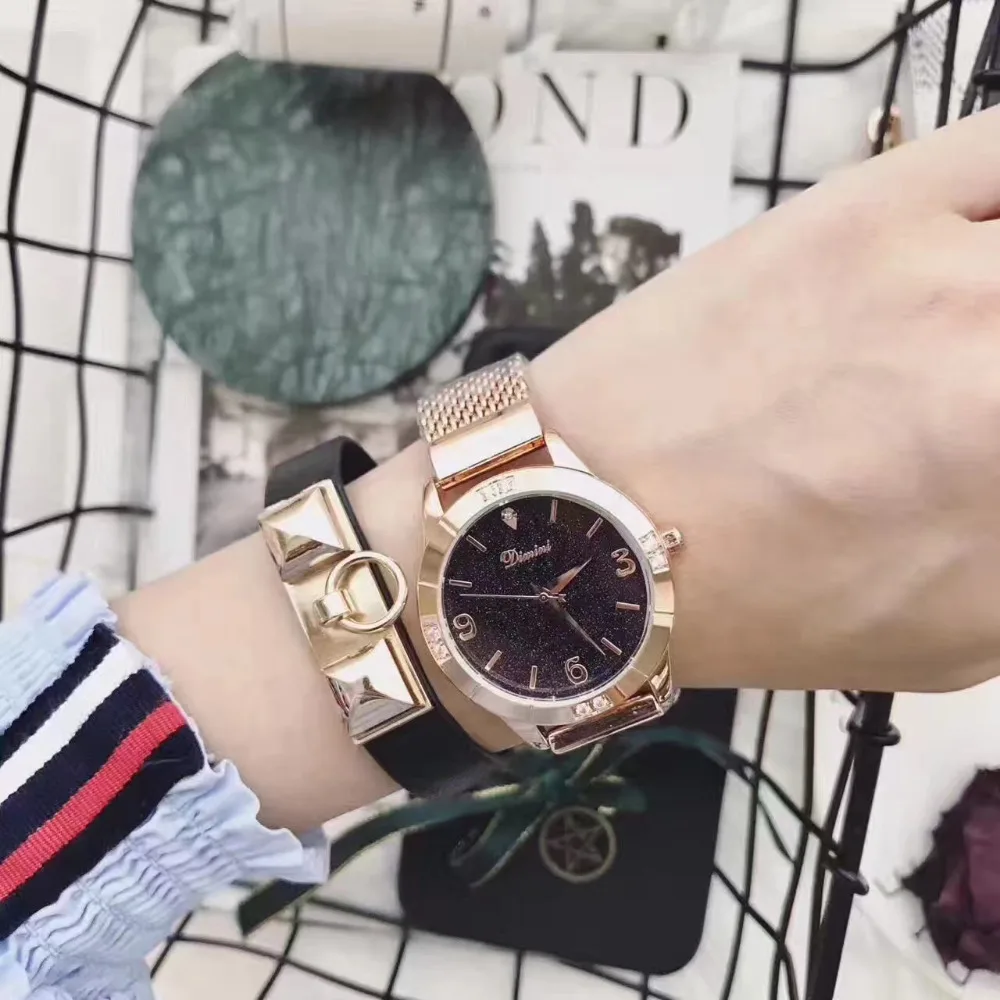 Classic Brand Anti Fading Rose Gold Bracelet Watches for Women Simple Fashion Business Dress Watch Full Steel Wrist watch Quartz