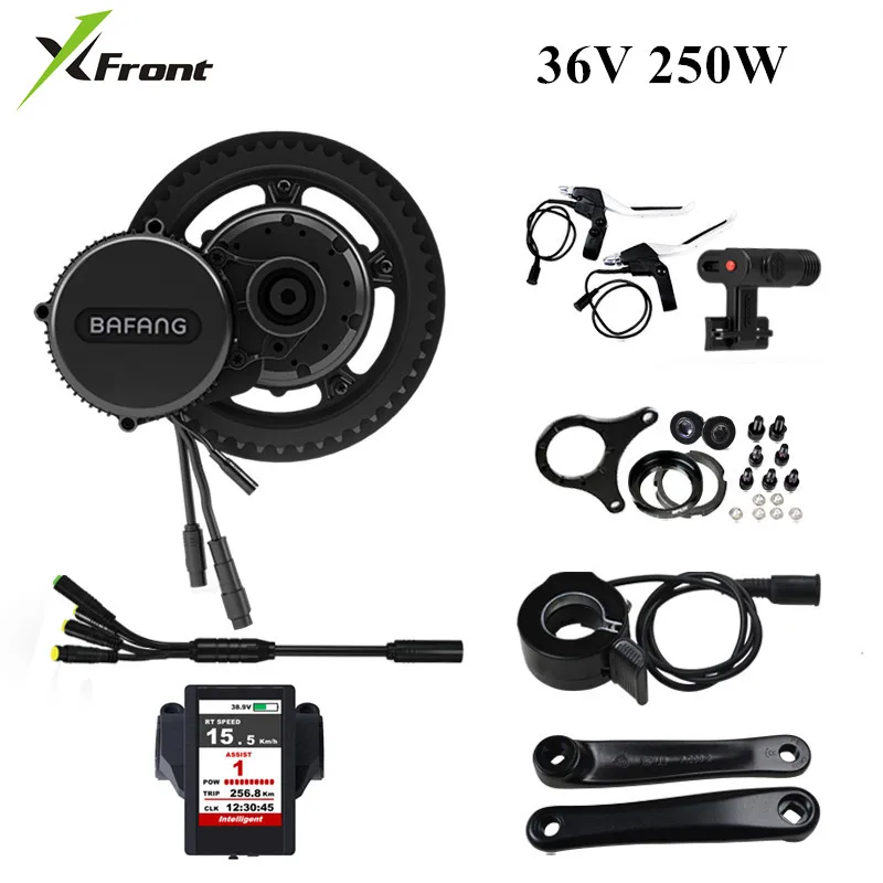 New Bafang bbs01B 36V 250W Ebike Electric bicycle Motor 8fun mid drive Electric bicycle conversion kit C850 Color Display Engine