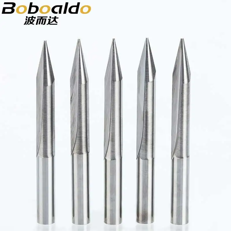 1PC 6mm 2 Flöten Gerade Gravur Bits tiefe schneider Für holz CNC Carving V Bits Carving maschine werkzeuge 50mm schaftfräser