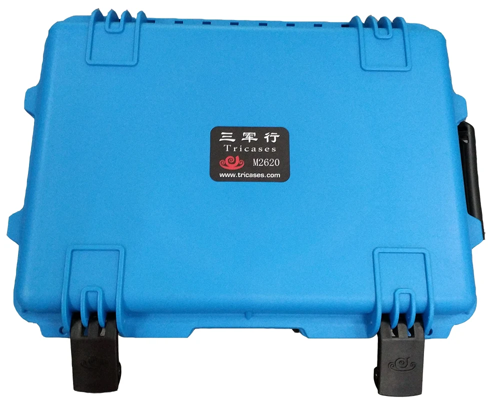 

Tricases Factory Blue Color IP67 Waterproof Shockproof Dustproof PP Hard Plastic Tool Case M2620 With Custom EVA Foam