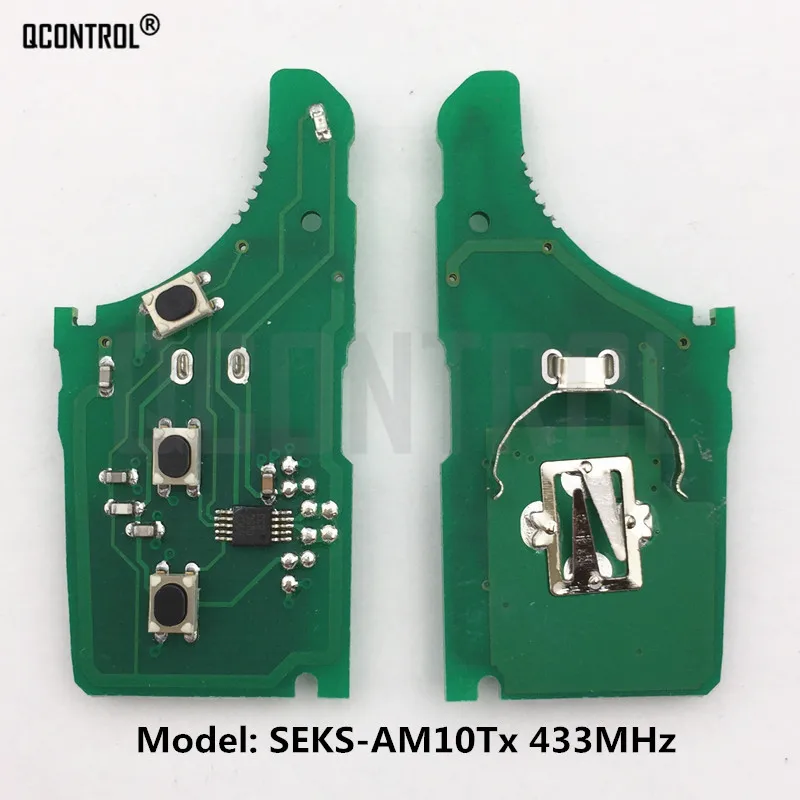 

QCONTROL Car Remote Key Electronic Circuit Board for HYUNDAI SEKS-AM10Tx CE0678 433-EU-TP SCK Vehicle Control Alarm