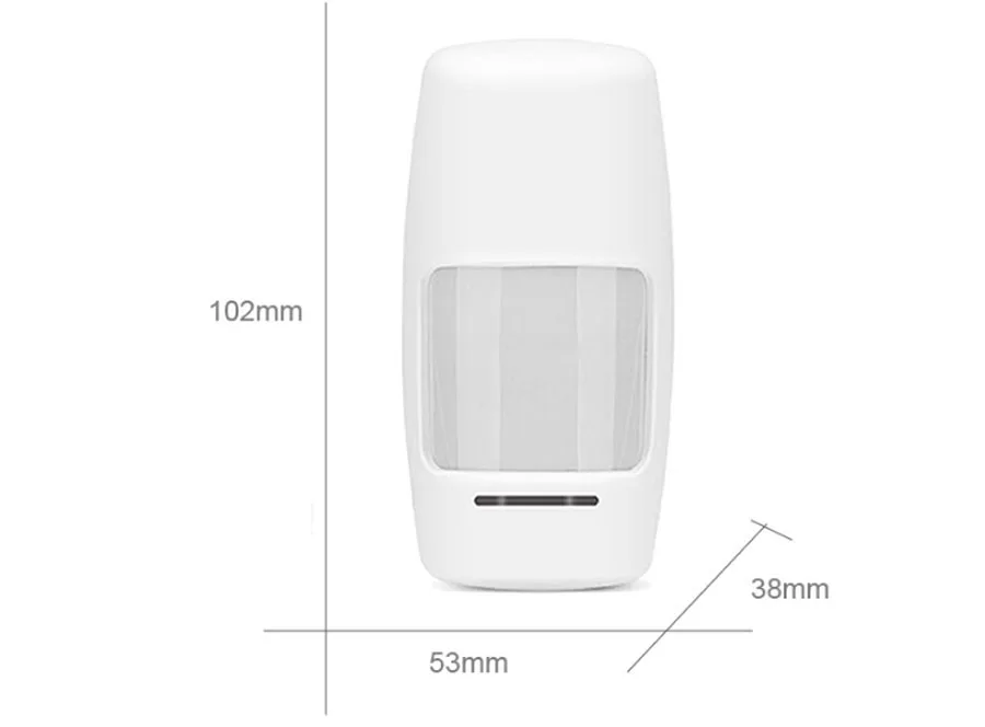 Sgooway Wireless Intelligent PIR Motion Sensor Alarm Detector For GSM PSTN WIFI alarm system Built-in antenna USE AA battery