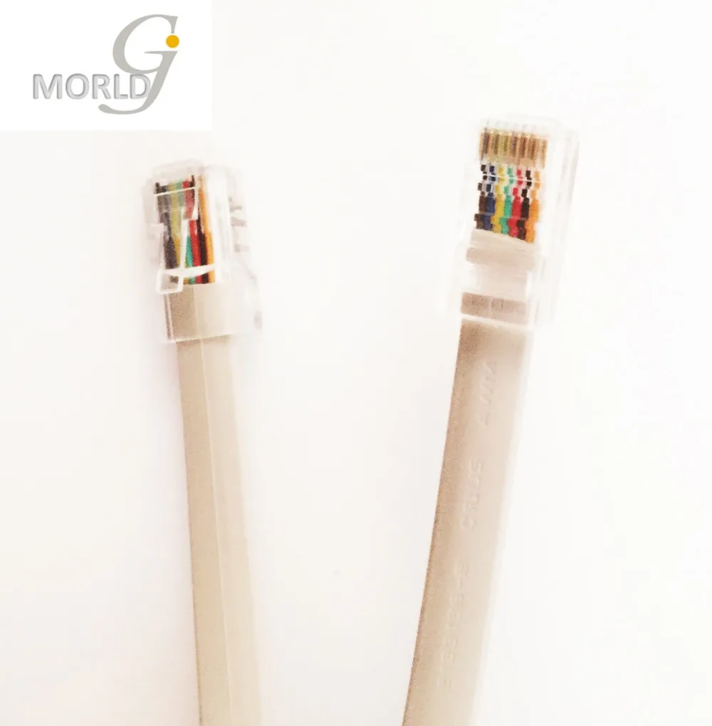 스토리지 clearace 15ft 플라스틱 4p4c rj11 m/m 라운드 전화 케이블 코드 4.6 m 중국에서 만든