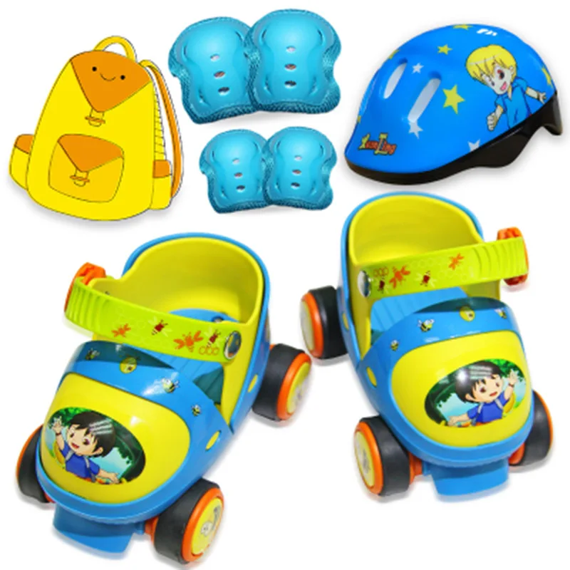 Patins à roulettes pour bébés, chaussures d'entrée de gamme avec bouton de sécurité, matériau de résistance, cadeaux coulissants gratuits pour enfants, taille ajustable IB29