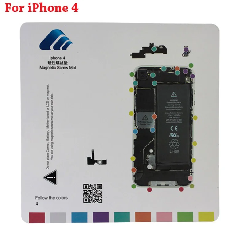 Magnetic Project Mat Screw Work Pad with Marker Pen Eraser for All Model of iPhone Professional Guide Pad Repair Tools