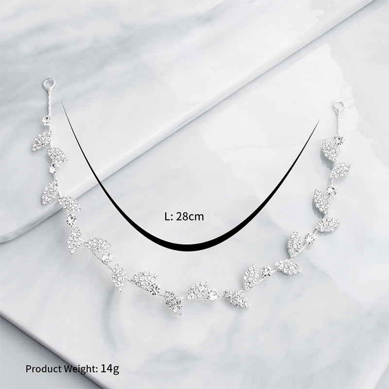 Miallo 2026 Newest Fashion Crystal Leaves Headbands Wedding Hair Accessories Women Bridal Hair Jewelry Headpieces