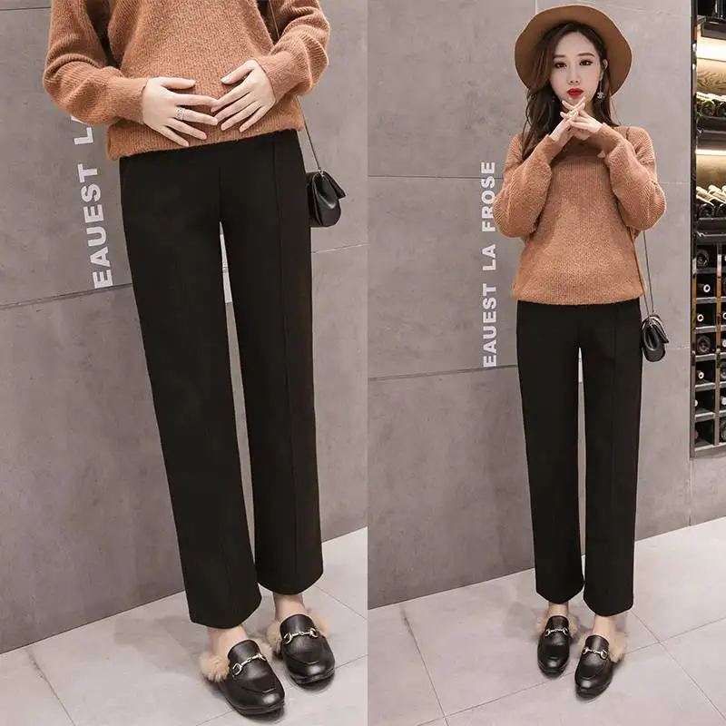 Gloves winter thickening wear pants loose casual pants wide leg pants