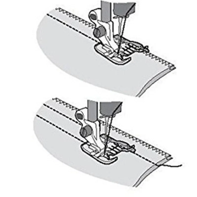 Piedino guida cucitura trasparente a scatto 4130348-45 per macchine Husqvarna vichinghe (1-7) 7 yj60