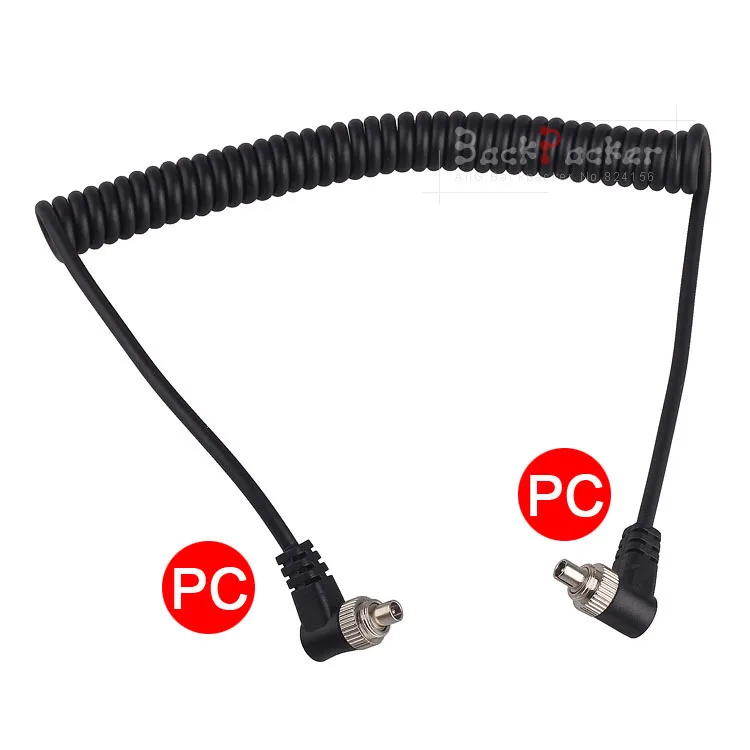 Cable Male to Male Flash PC line Sync Cable Cord with Screw Lock PC-PC Cable For YONGNUO RF-602 603 YN-560II YN-560 III