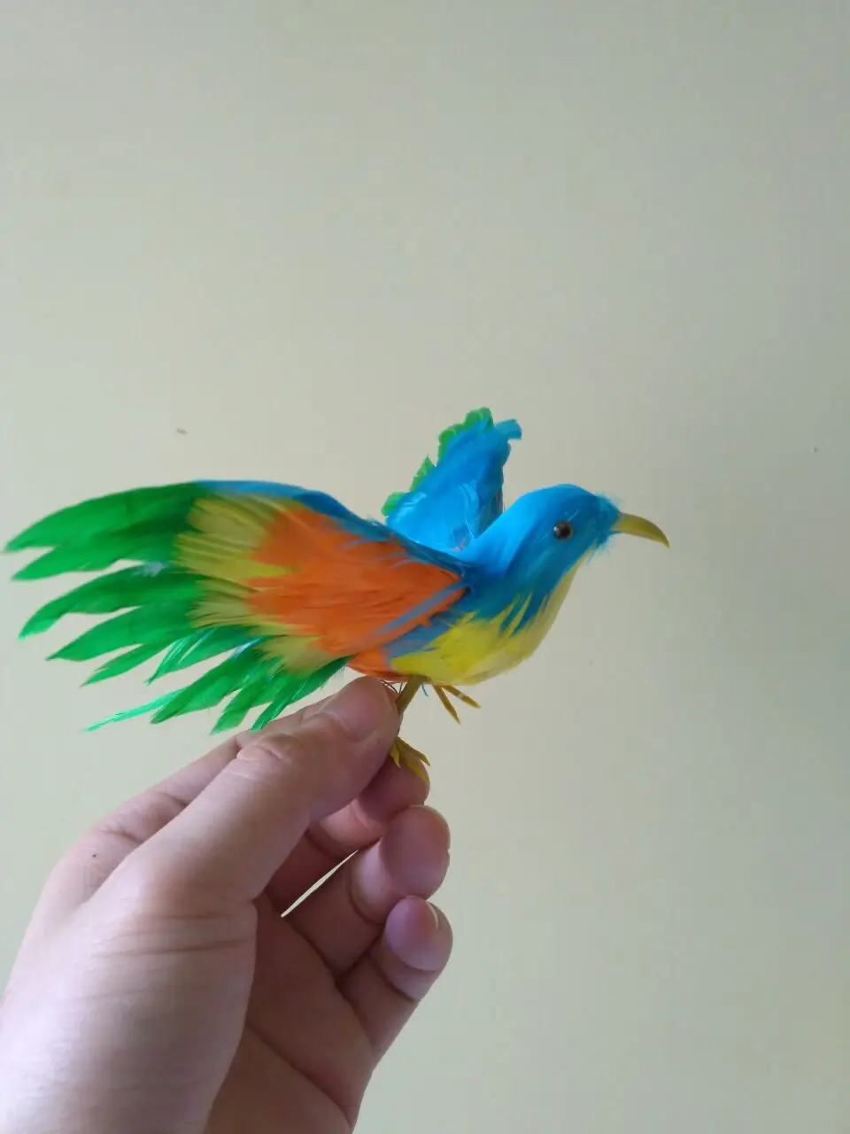 

mini cute simulation bird model foam&feather colourful wings bird doll about12cm