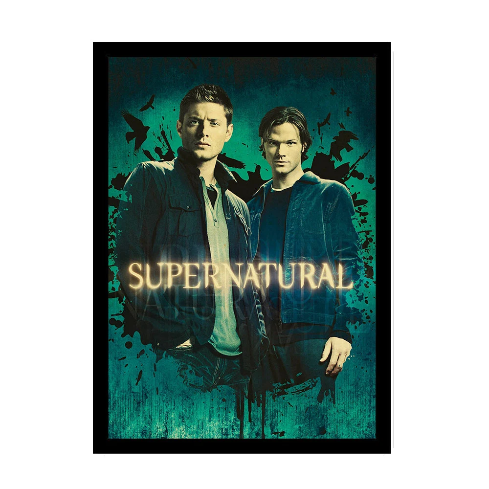 Supernatural Poster Jensen Ackles Vintage Posters and Prints Kraft Paper Bar Room Home Decor Wall sticker