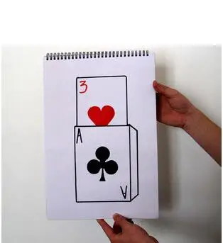 Rise Card Prediction 39*27cm Cardiographic - Magic Tricks,Magic Accessories,Close-up,Mentalism,Stage Magic props,Gimmick,Magia