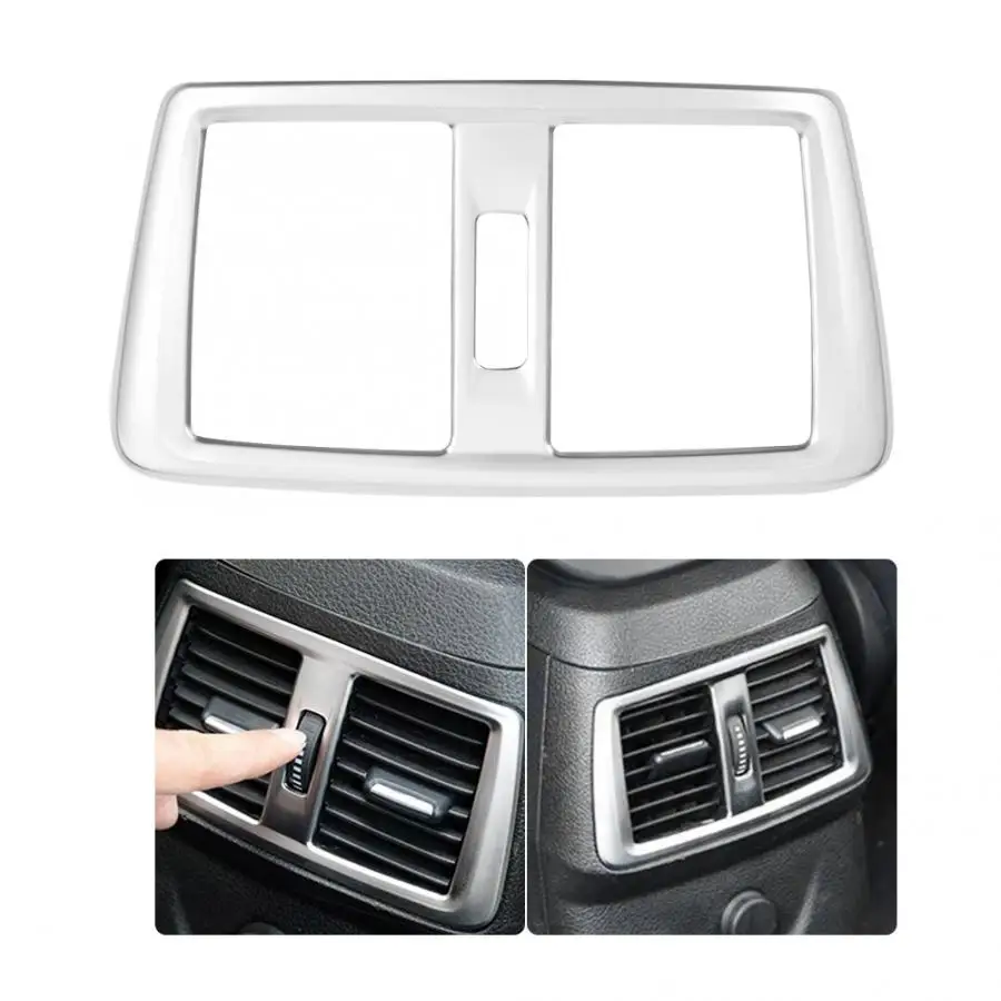 ABS Chrome Rear Air Conditioning Outlet Frame Cover Trim Fit for  218i Gran Tourer F45 F46 2015-2018 araba aksesuar