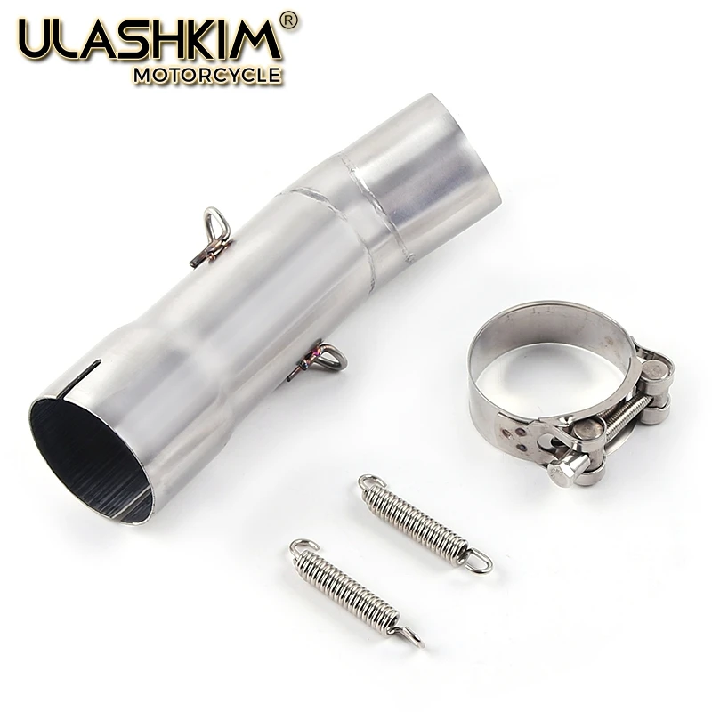 Motorcycle Full System Muffler Escape Exhaust Middle Link Pipe Accessories Slip On For Yamaha Fazer FZ8 FZ8N FZ800 2010 to 2015