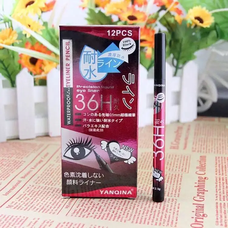 

YANQINA Waterproof Eyeliner Pencil 36H Precision Liquid Eye liner Brand New in box 120pcs/lot