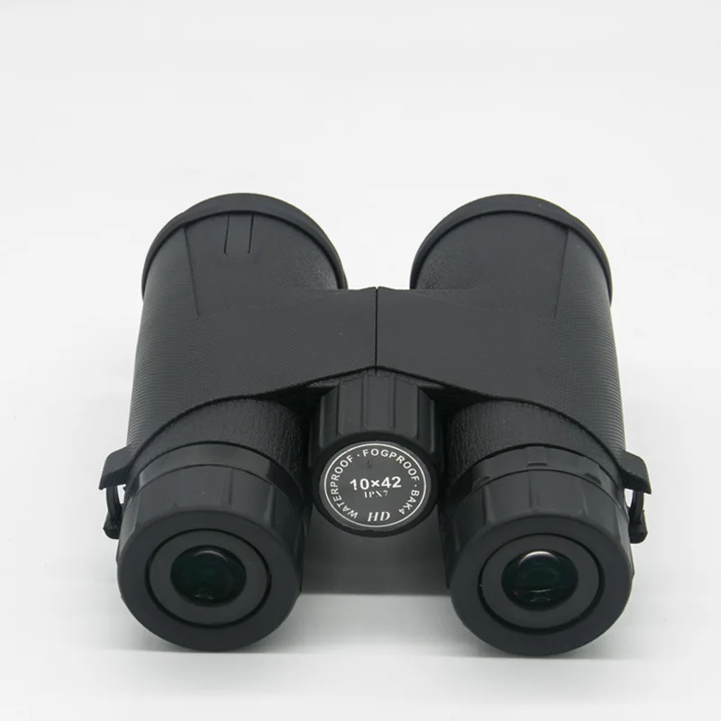 10x42 Multiple Multi-layer Anti-reflection Green Binoculars Film Straight Wide Angle Waterproof High-definition Rubber Leather