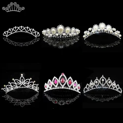 Fashion Crystal Hair Combs Rhinestone Bridal Tiaras And Crowns Wedding Hair Jewelry Lover Prom Wedding Party Hair Accessories