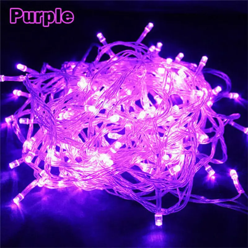 10M 100LEDs LED String Light AC220V AC110V 9 Colors Festoon Lamps Waterproof Outdoor Garland Party Holiday Christmas Decoration